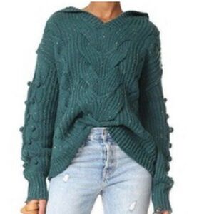 Wilcox Hooded Cable Knit Sweater